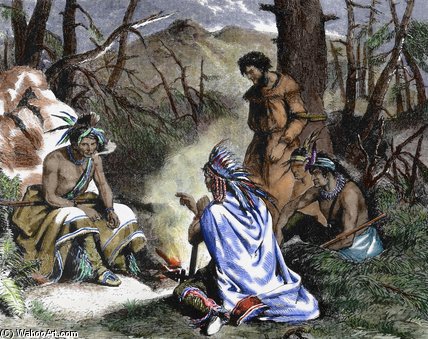 Indians Deciding The Fate Of The Prisoner — Felix Octavius Carr Darley