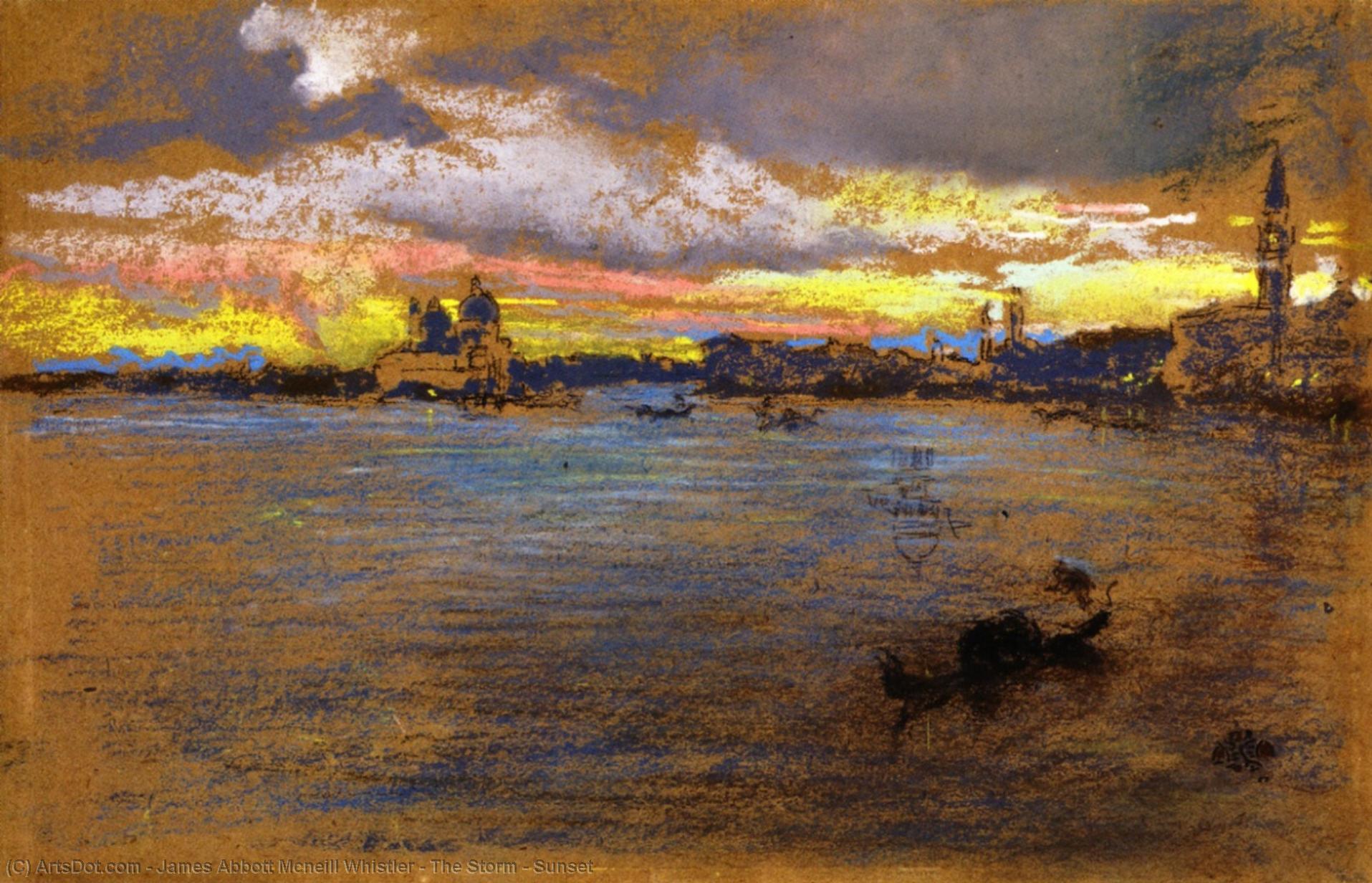 The Storm - Sunset — James Abbott Mcneill Whistler