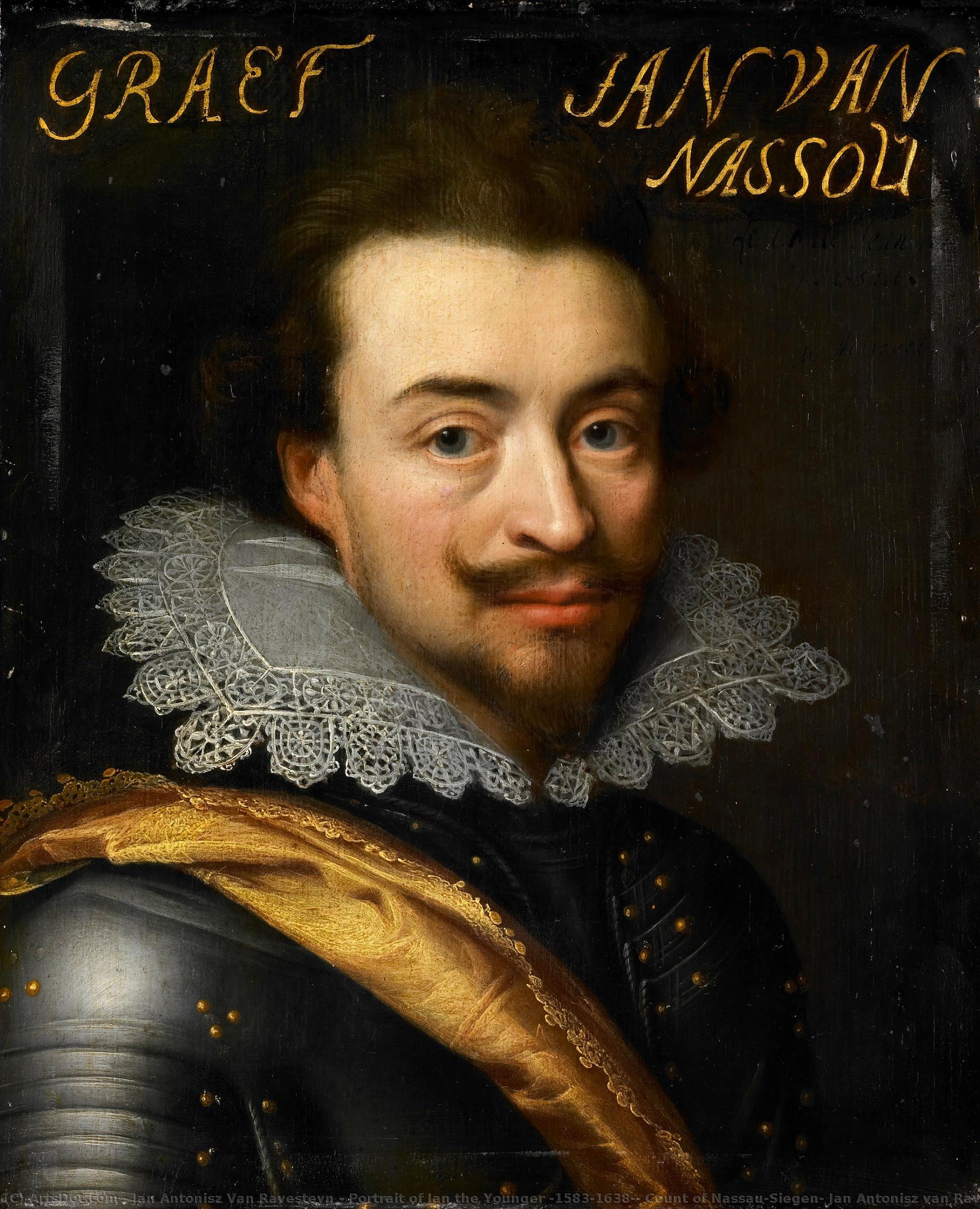 Portrait Of Jan The Younger (1583-1638), Count Of Nassau-siegen, Jan Antonisz Van Ravesteyn (workshop Of), C. 1614 - C. 1633 — Jan Antonisz Van Ravesteyn