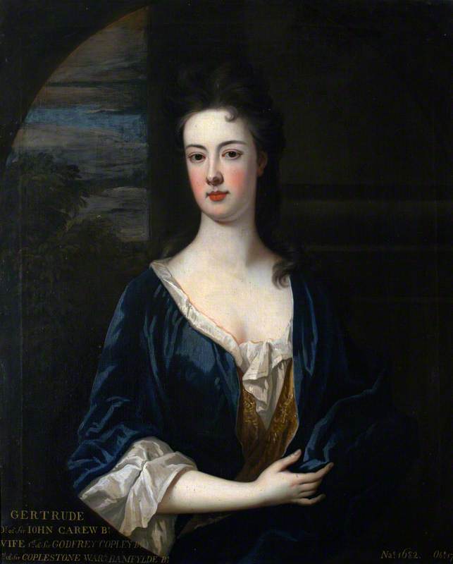 Gertrude Carew (1682–1736), Lady Copley, Later Lady Bampfylde — Charles D' Agar