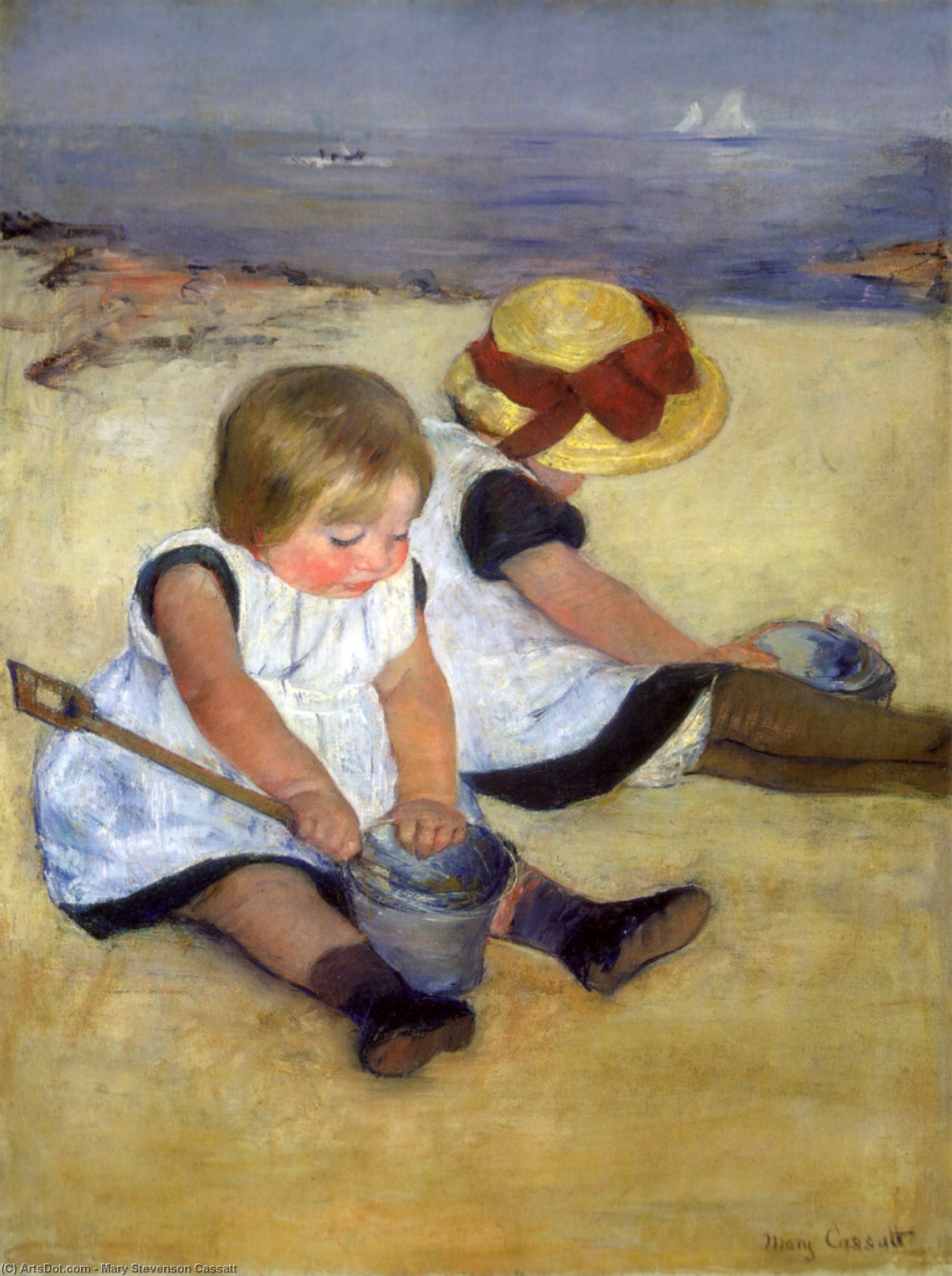 Children At The Seashore — Mary Stevenson Cassatt
