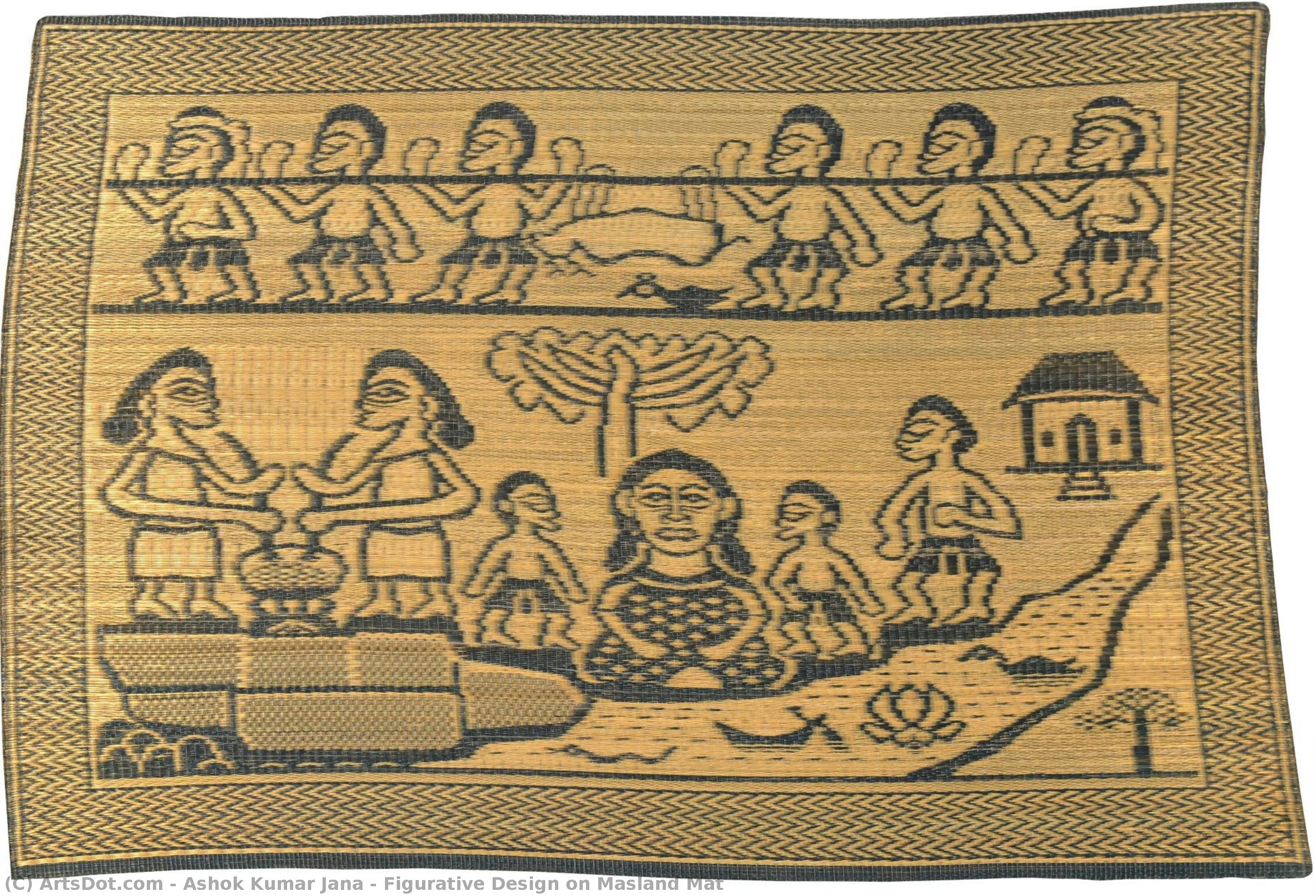 Figurative Design On Masland Mat — Ashok Kumar Jana