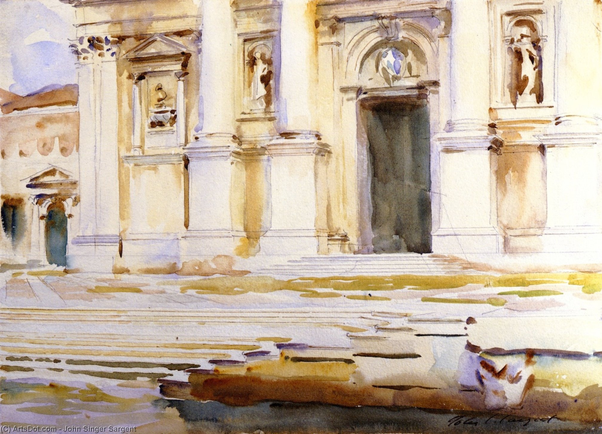 The Portal Of San Giorgio Maggiore, Venice — John Singer Sargent