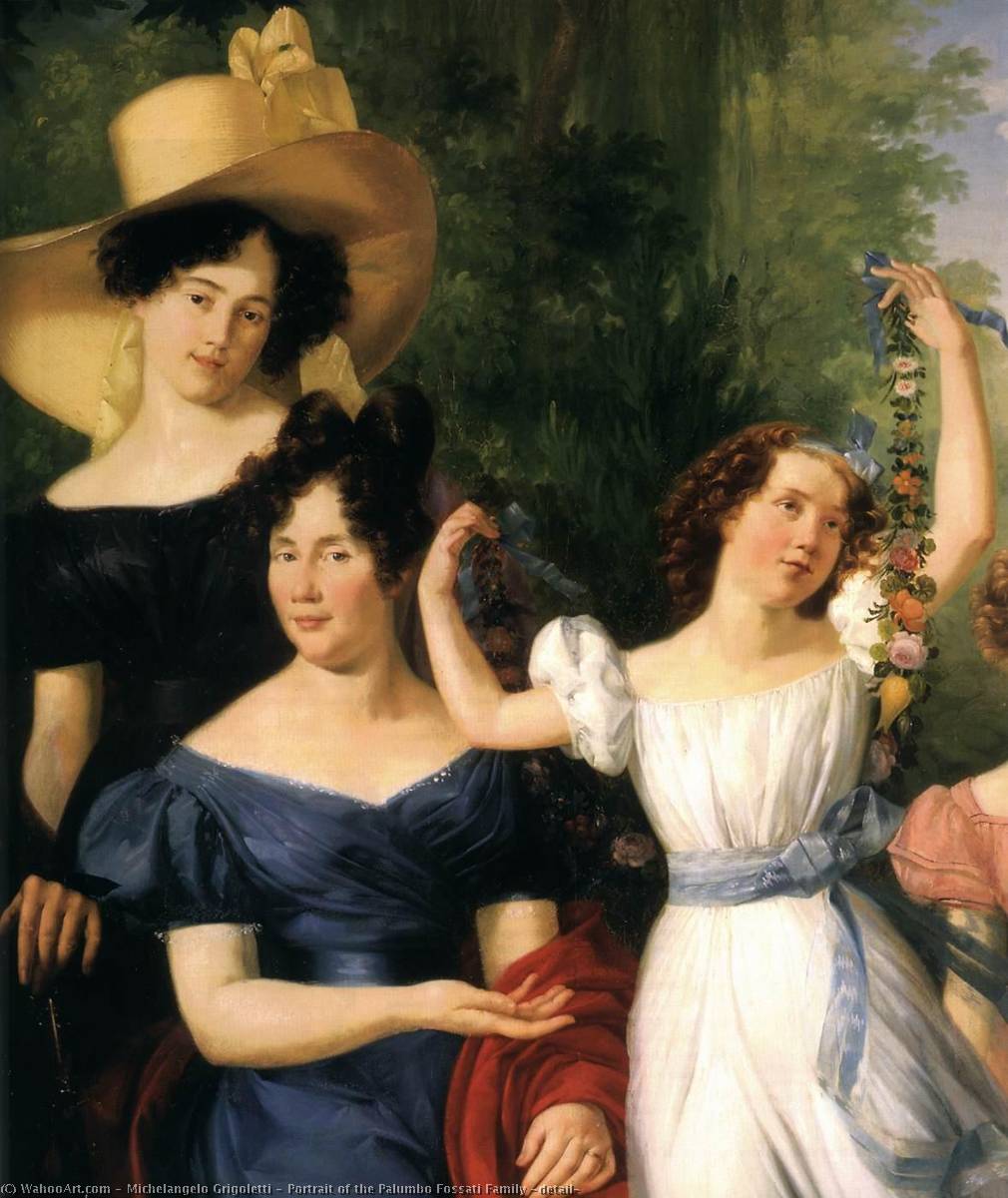 Portrait Of The Palumbo Fossati Family (detail) — Michelangelo Grigoletti