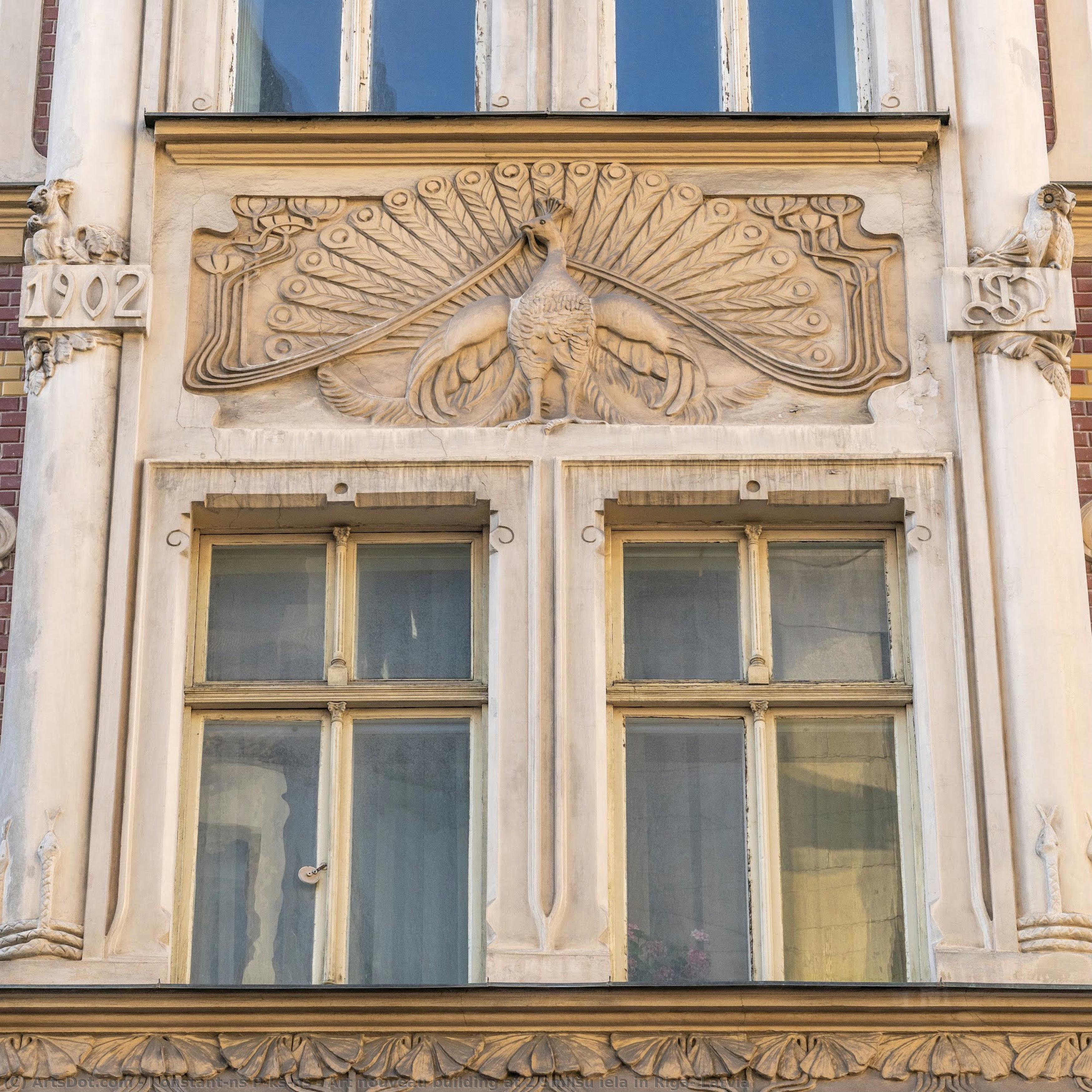 Art Nouveau Building At 2 Smilšu Iela In Riga, Latvia — Konstantīns Pēkšēns