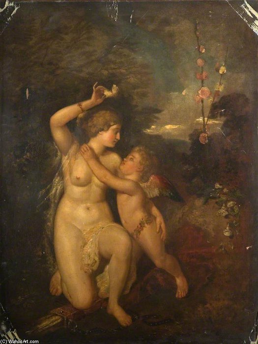Venus And Cupid - — Уильям Этти