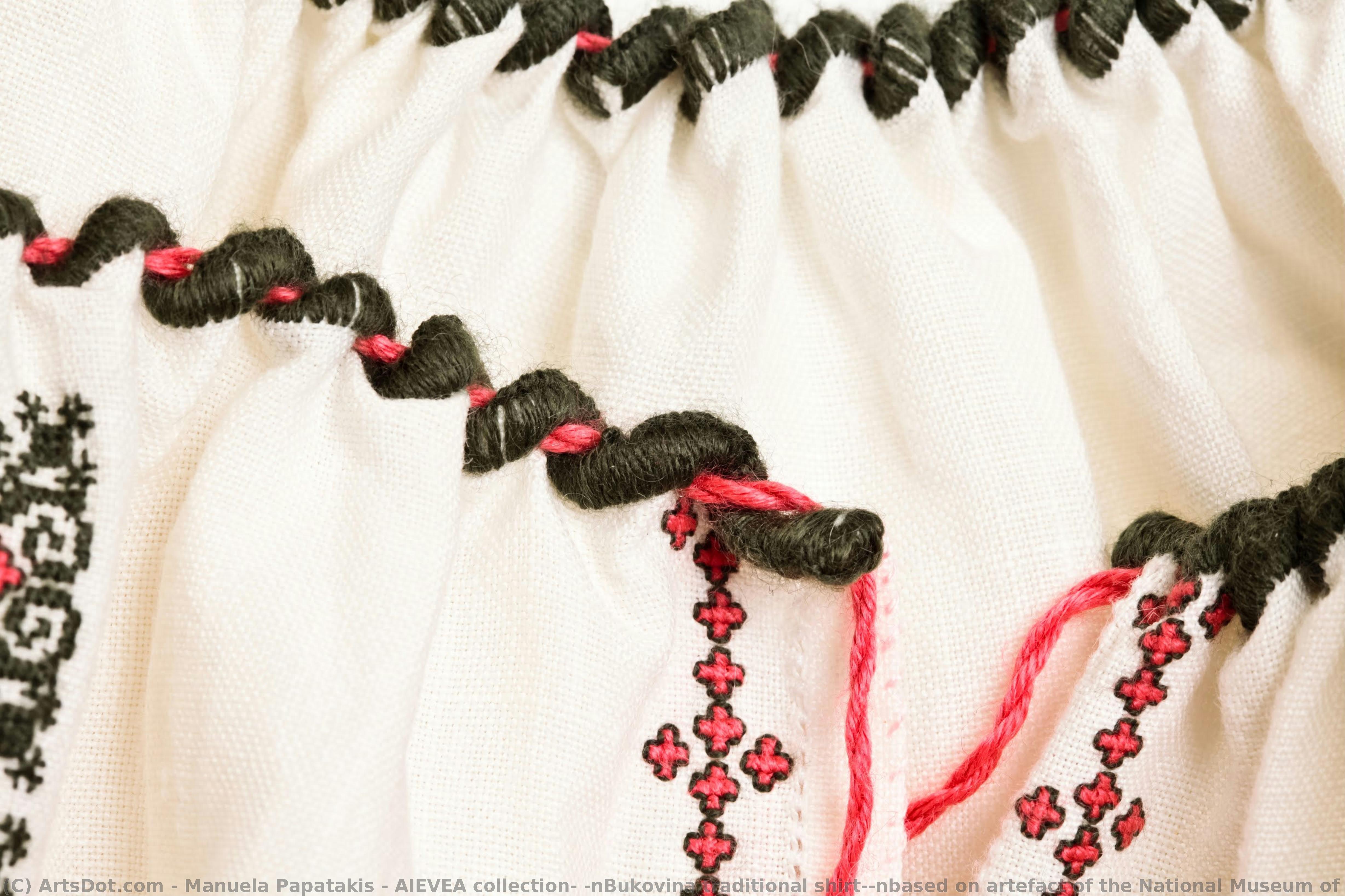 Aievea Collection; \nbukovina Traditional Shirt;\nbased On Artefact Of The National Museum Of The Romanian Peasant — Manuela Papatakis