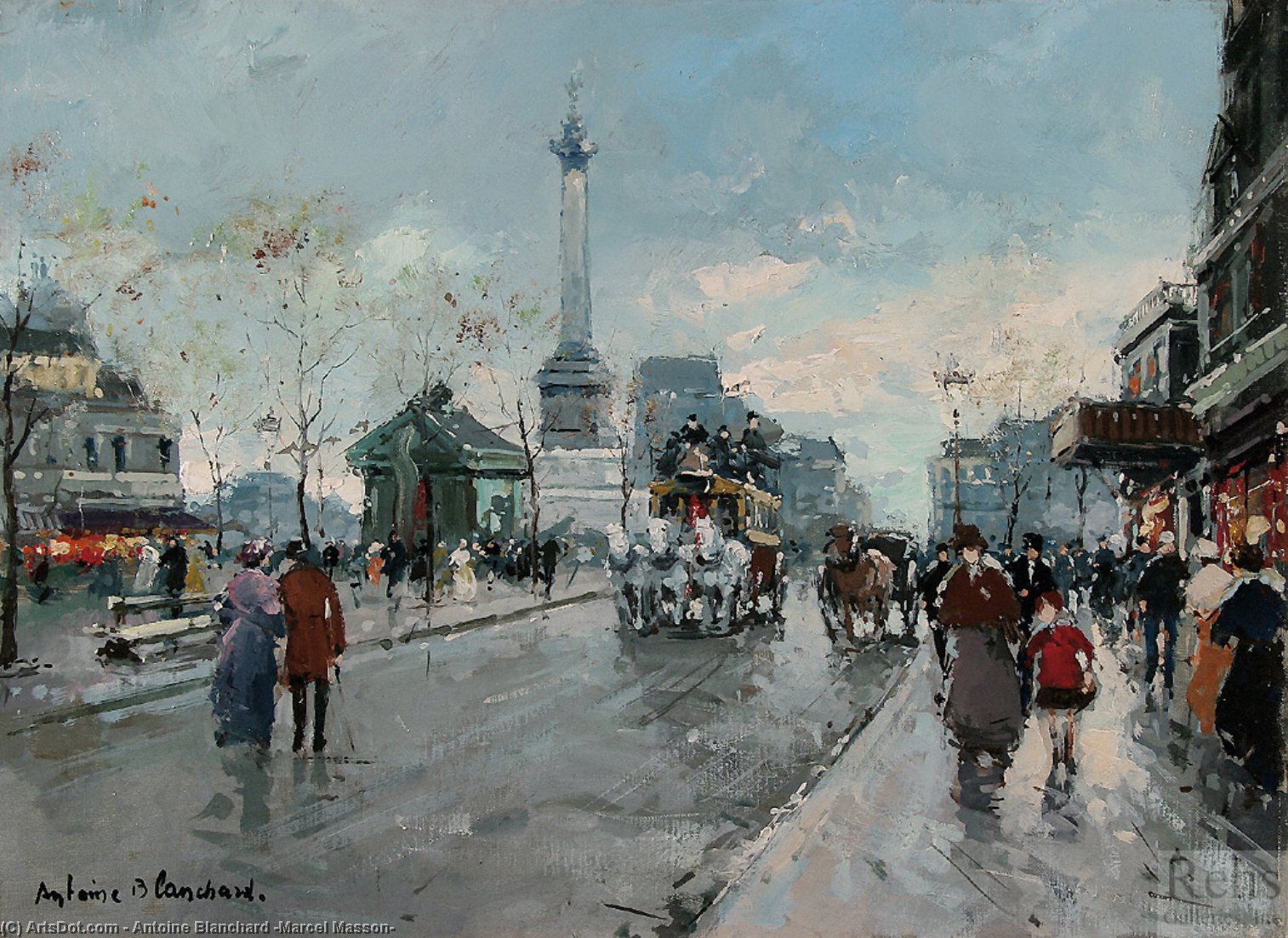 Place De La Bastiile — Antoine Blanchard (marcel Masson)