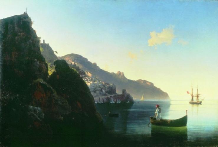 The Seashore Of Amalfi — Ivan Konstantinovich Aivazovsky