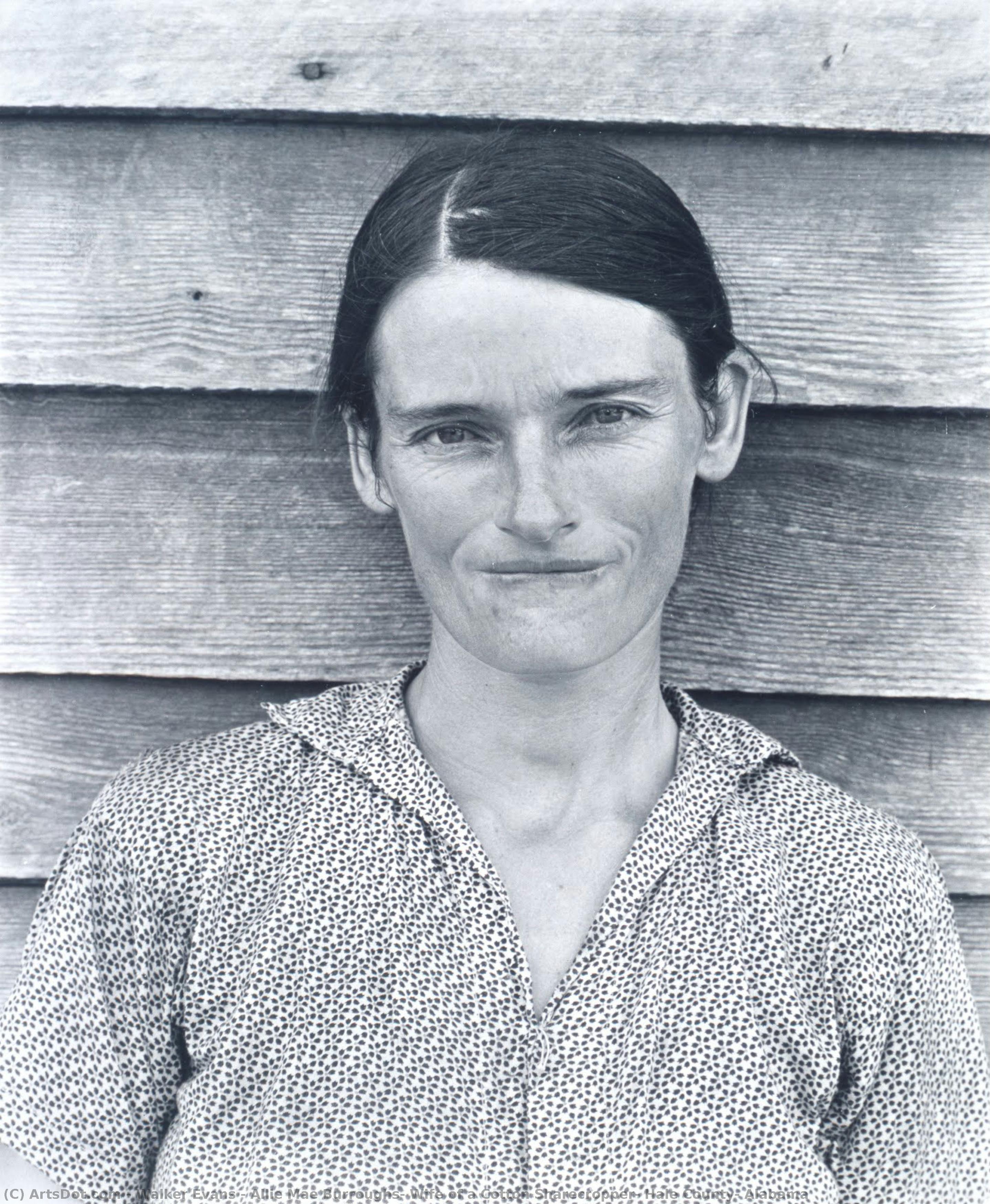 Allie Mae Burroughs, Wife Of A Cotton Sharecropper, Hale County, Alabama — Walker Evans