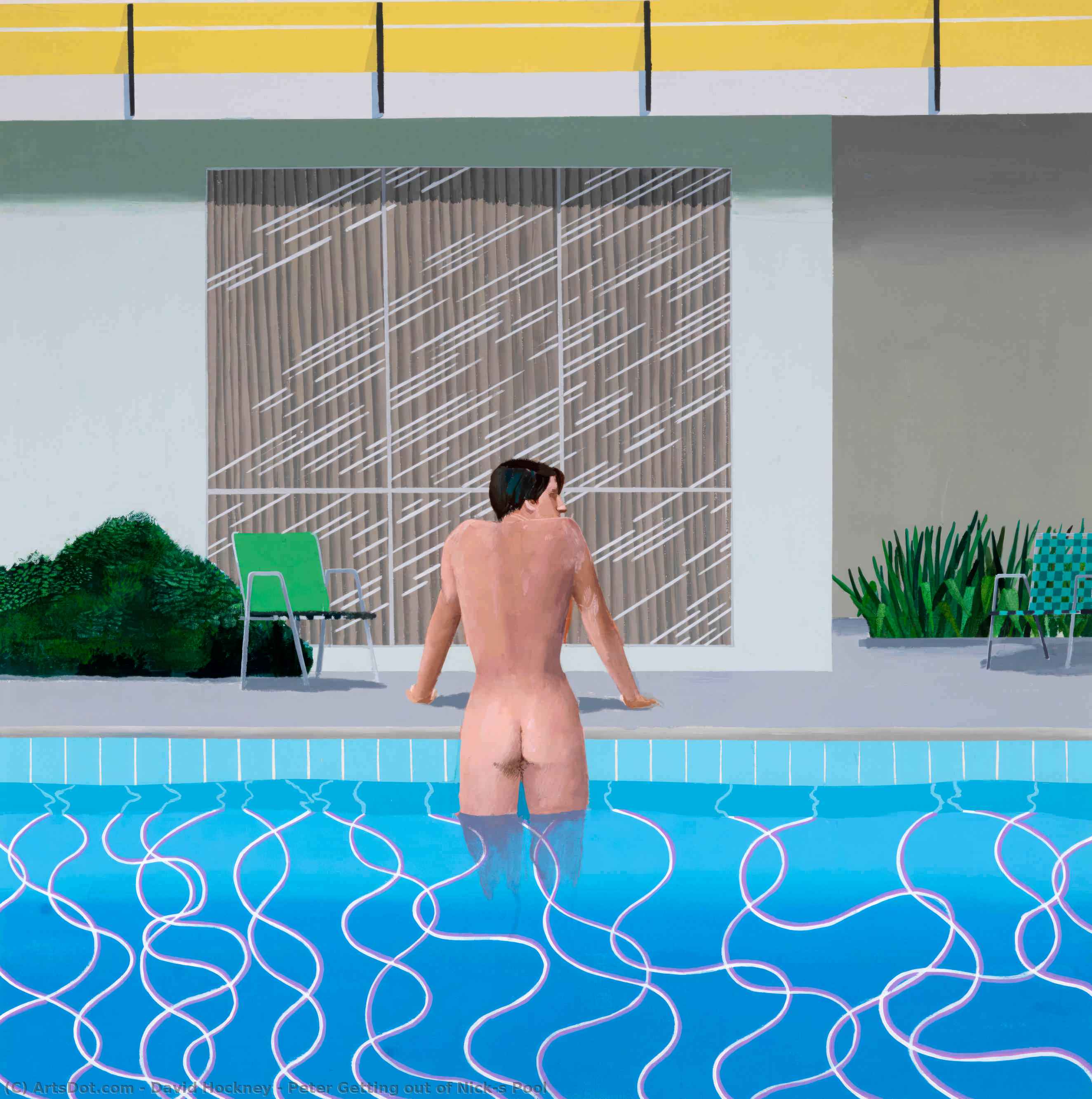 Peter Getting Out Of Nick's Pool — Дэвид Хокней