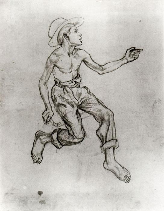 Huckleberry Finn (study For A Social History Of The Estate Of Missouri) — Thomas Hart Benton