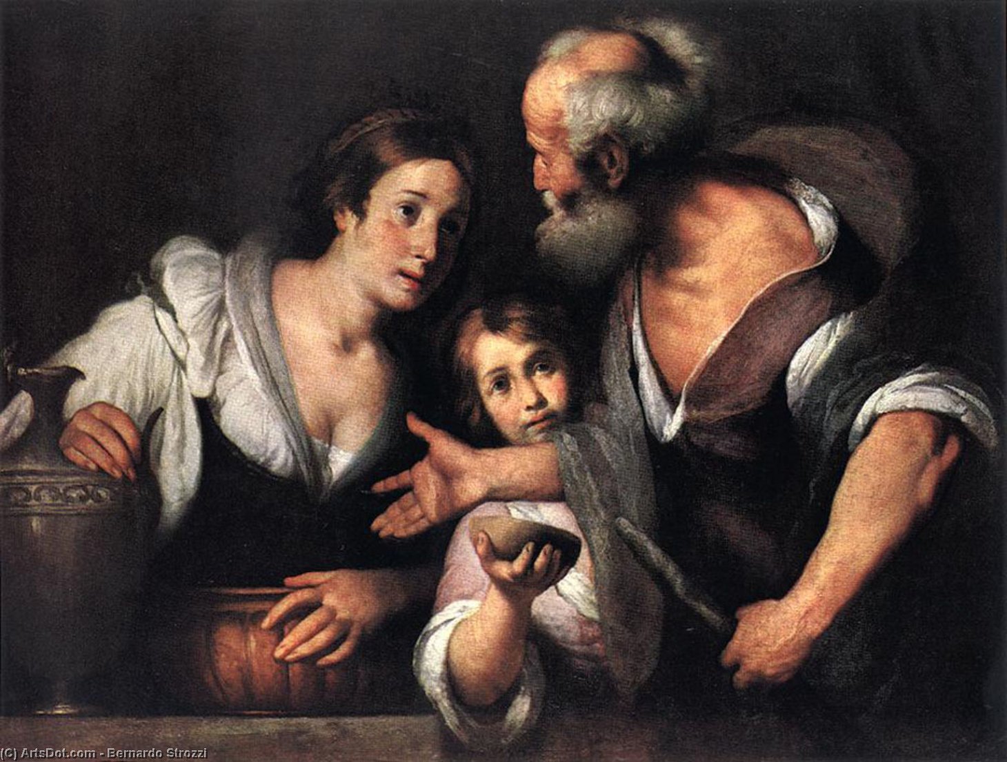 Prophet Elijah And The Widow Of Sarepta — Bernardo Strozzi