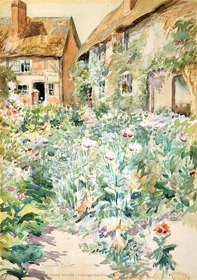 Cottage Garden, Warwick, England — Edmund Henry Garrett