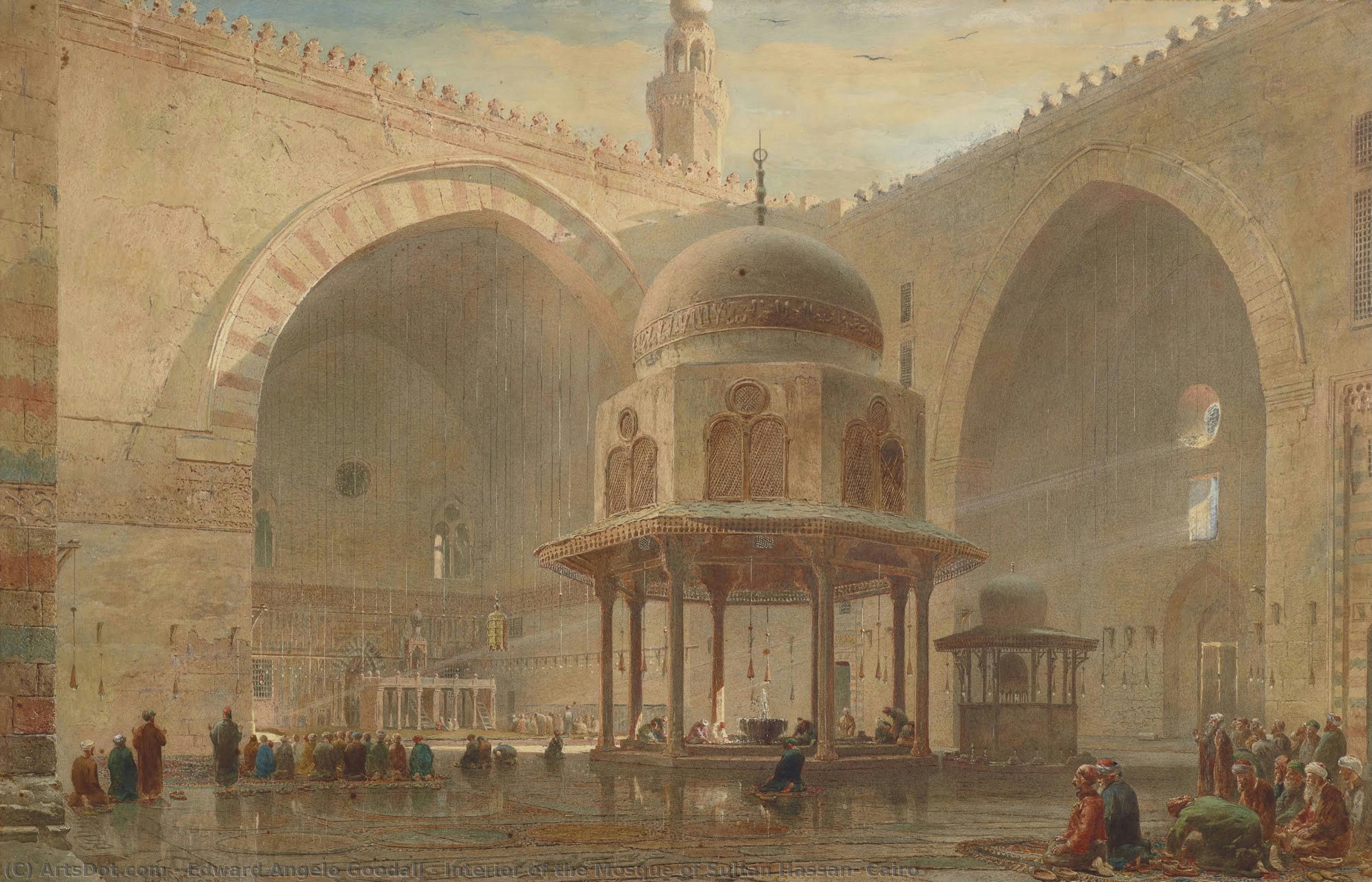 Interior Of The Mosque Of Sultan Hassan, Cairo — Edward Angelo Goodall