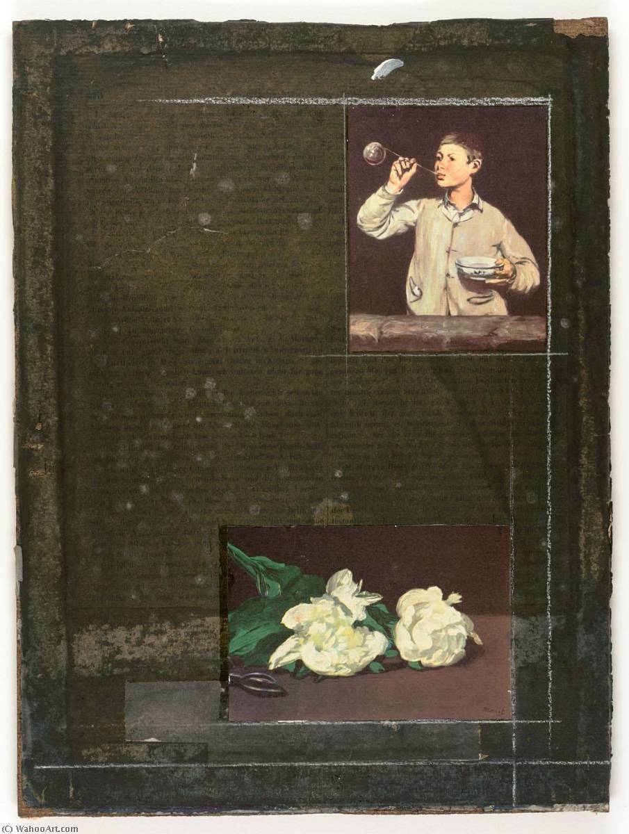 Untitled (painting Of A Boy Blowing Bubbles) — Joseph Cornell