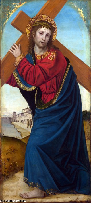 Christ Carrying The Cross — Ambrogio Da Fossano (ambrogio Bergognone)