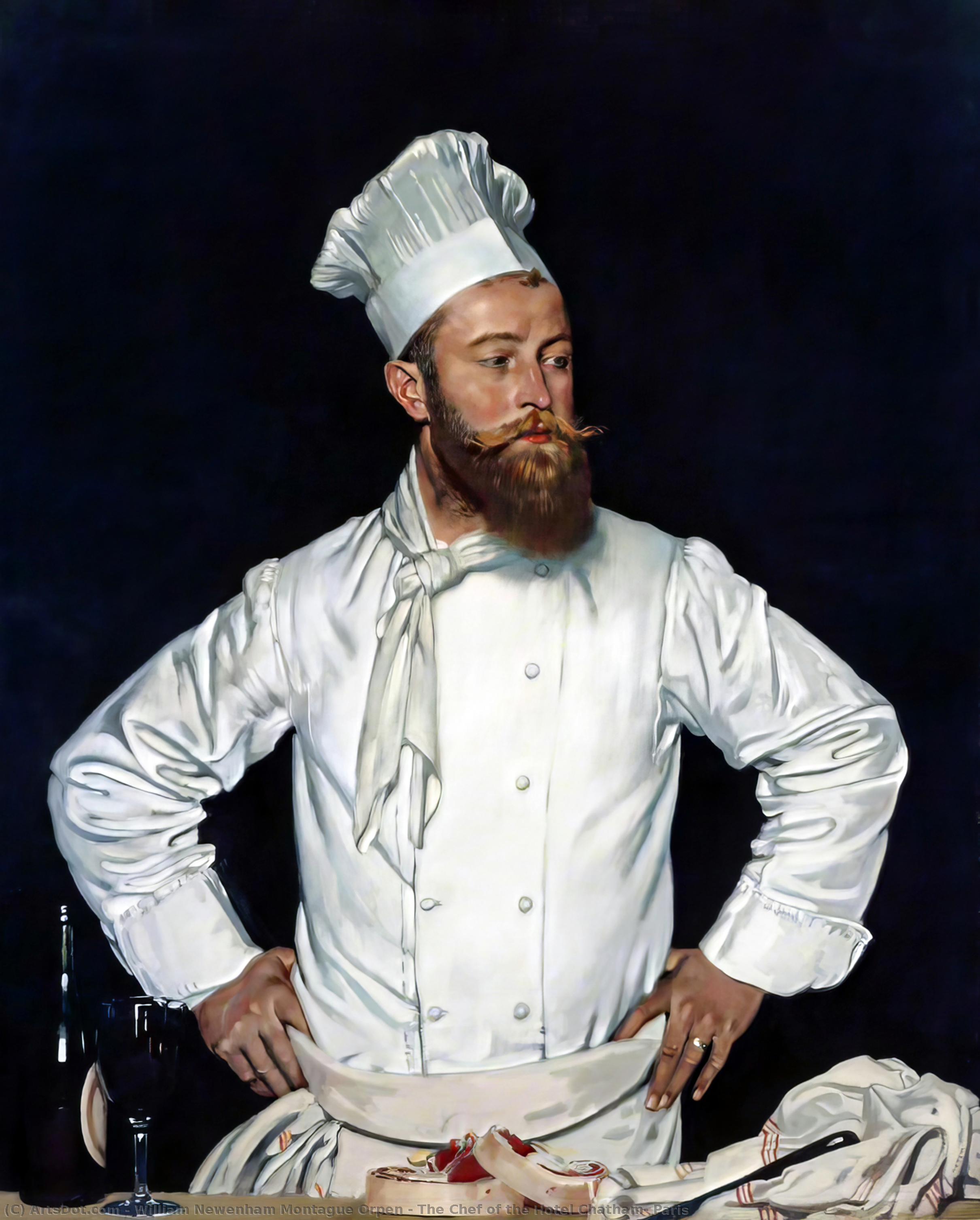 The Chef Of The Hotel Chatham, Paris — Sir William Newenham Montague Orpen