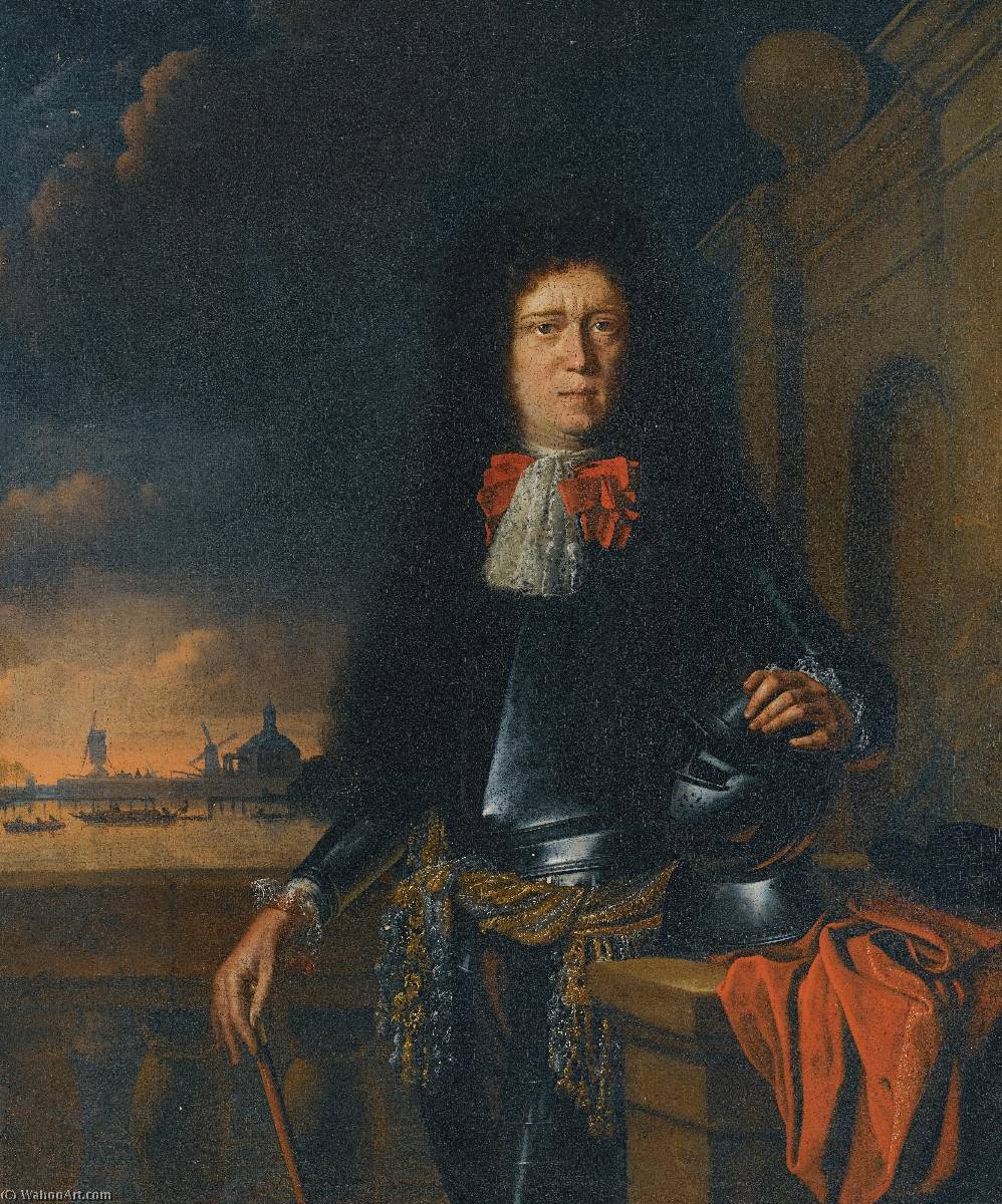A Portrait Of Jan Van Broeckhuizen (1649 1707) — Ludolf Backhuysen I