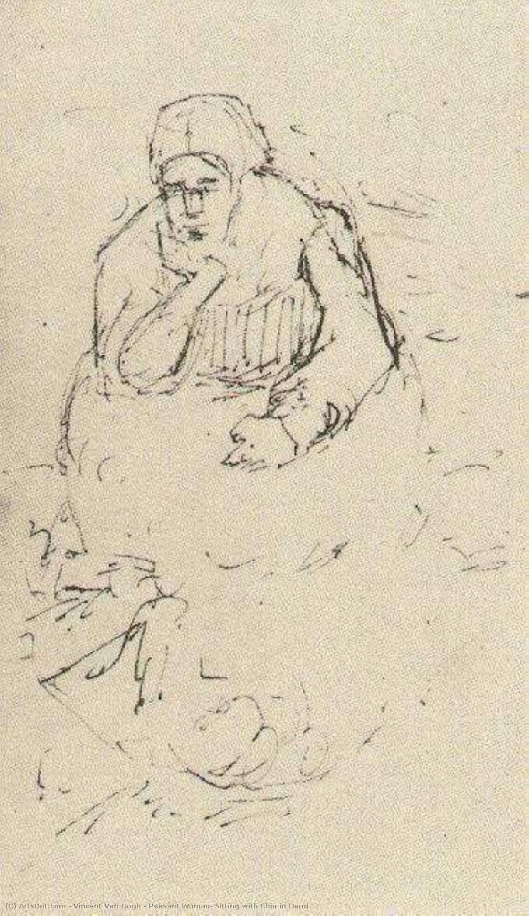 Bauernfrau Mit Kinn Nach Unten — Vincent Willem Van Gogh
