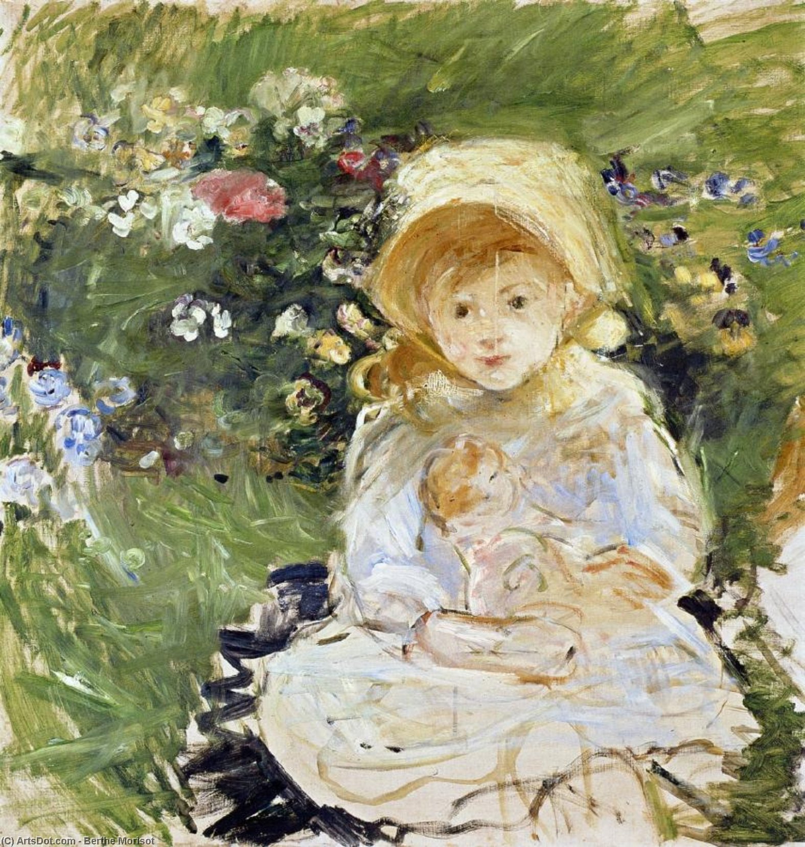 Young Girl With Doll — Berthe Morisot