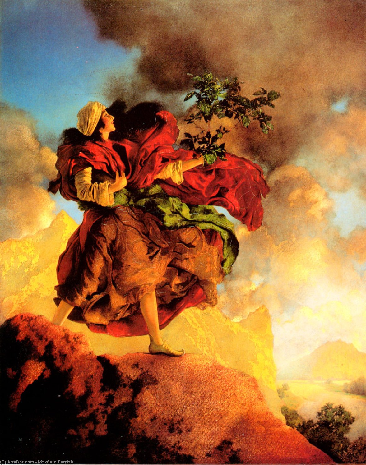 Princess Parizade Bringing Home The Singing Tree — Максфилд Периш