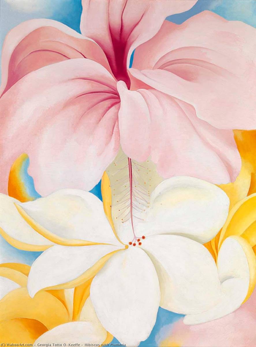 Hibiscus With Plumeria — Georgia O'keeffe