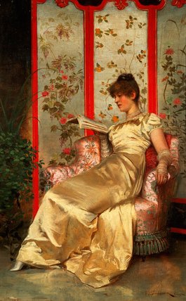Lady Reading — Frederick Soulacroix