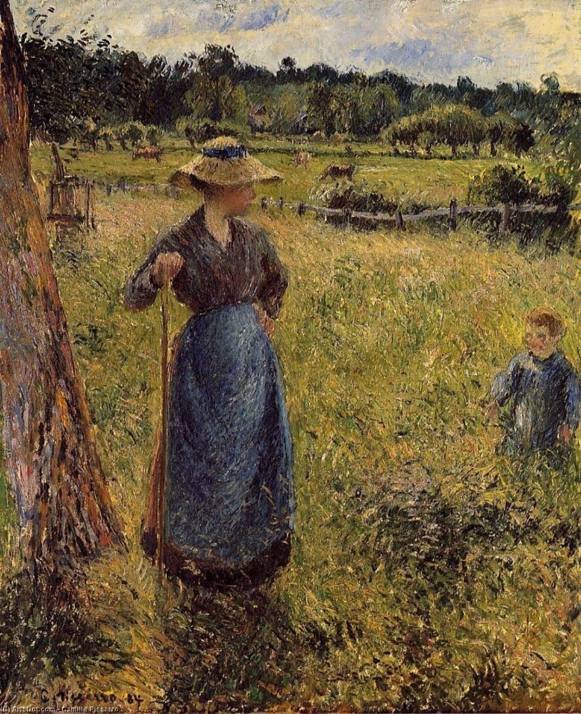 El Henificador — Camille Pissarro