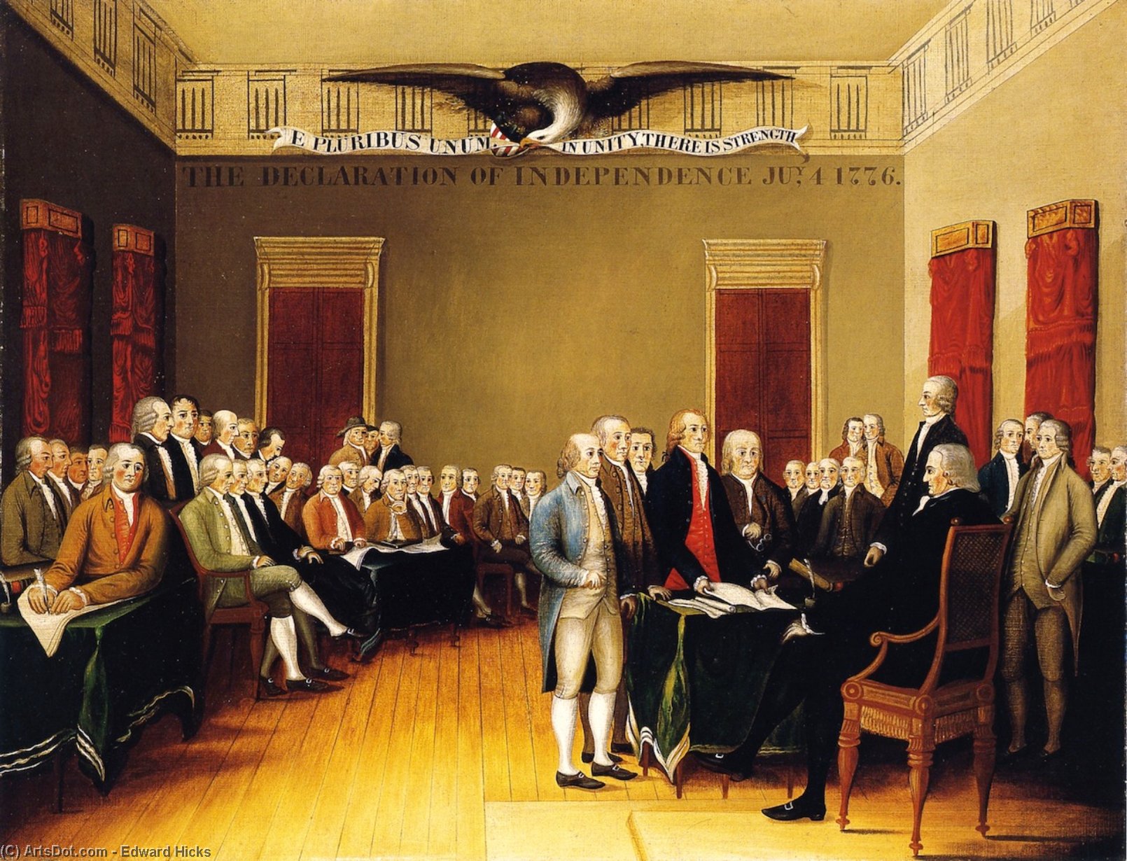 The Declaration Of Independence, July 4, 1776 — Edward Hicks