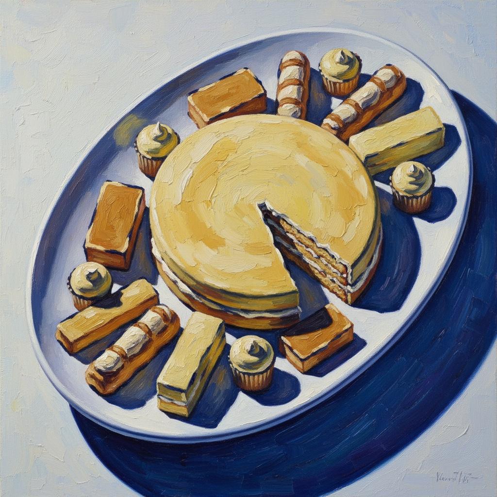 Golden Confections In Ultramarine Shadow: A Singular Study — Marc Duvallier