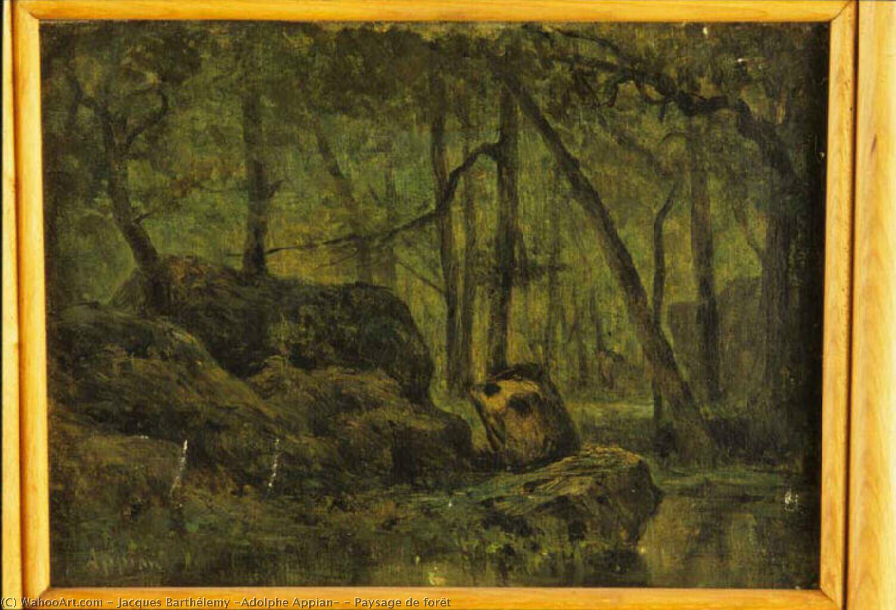Paysage De Forêt — Jacques Barthélemy (adolphe Appian)