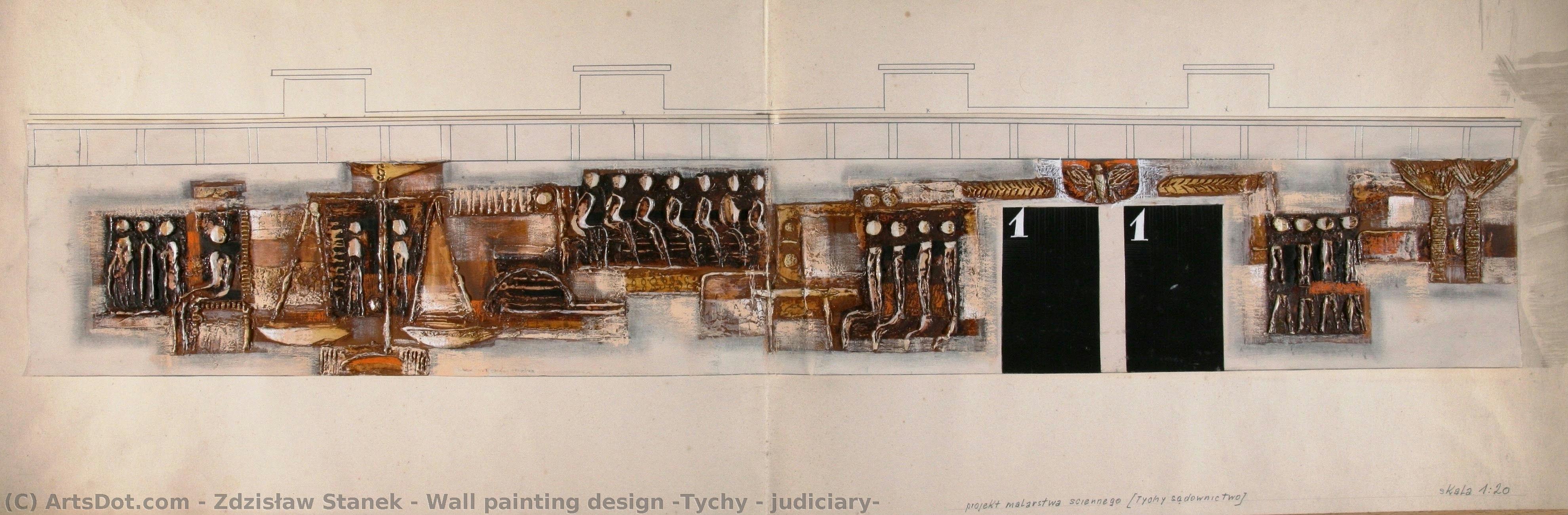 Wall Painting Design (tychy – Judiciary) — Zdzisław Stanek
