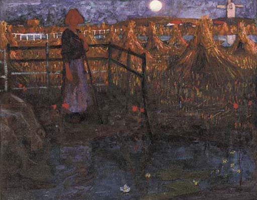 An Autumn Pastoral — Frederick Cayley Robinson