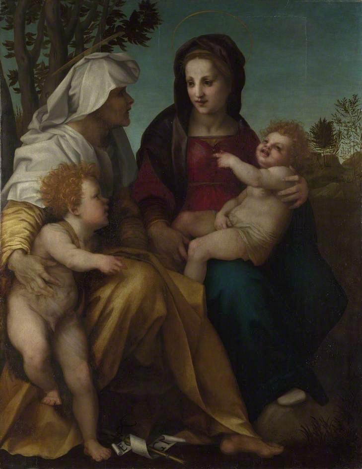 The Madonna And Child With Saint Elizabeth And John The Baptist — Andrea Del Sarto