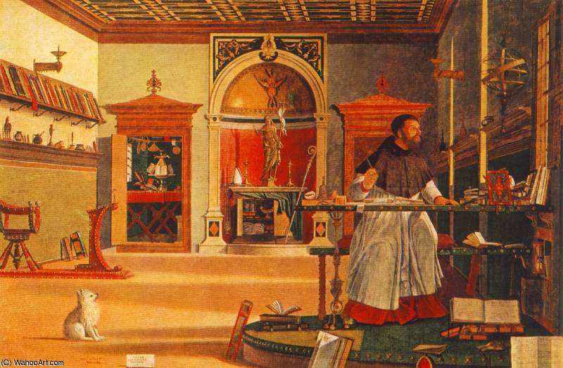 St Augustine In His Studio — Виttore Карпаччо