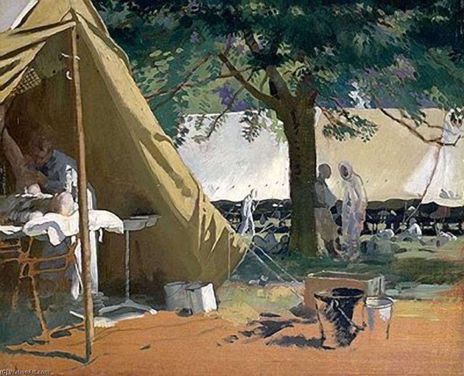 German Sick, Captured At Messines, In A Canadian Hospital — Вилијам Орпен