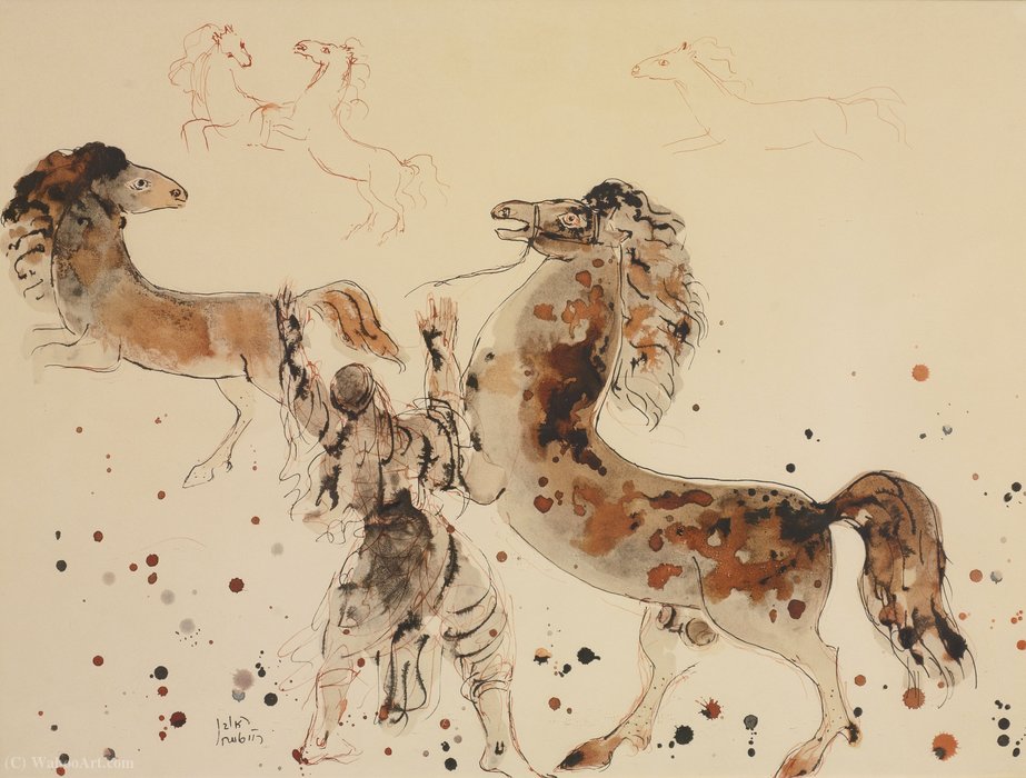 Visions Of Israel - Arabian Horses — Reuven Rubin