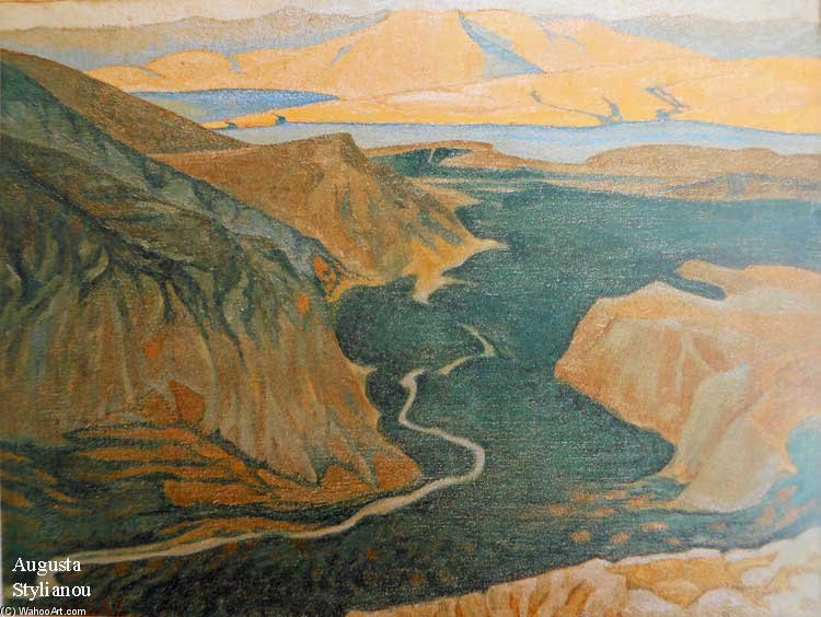 Landscape Of Delphi, Plain Of Itea — Konstantinos Maleas