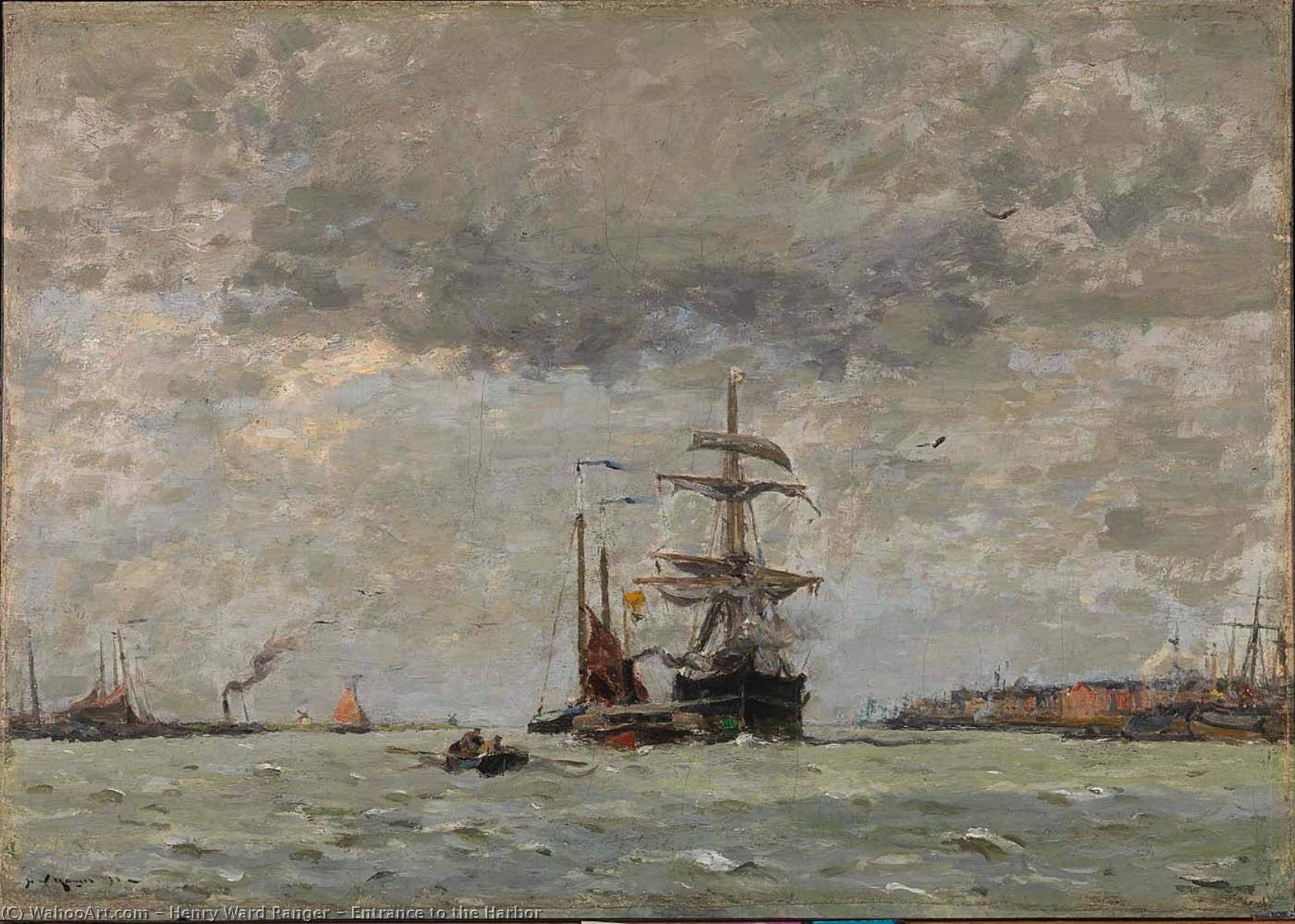 Entrance To The Harbor — Henry Ward Ranger