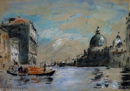 The Grand Canal And Church Of Santa Maria — Hercules Brabazon Brabazon