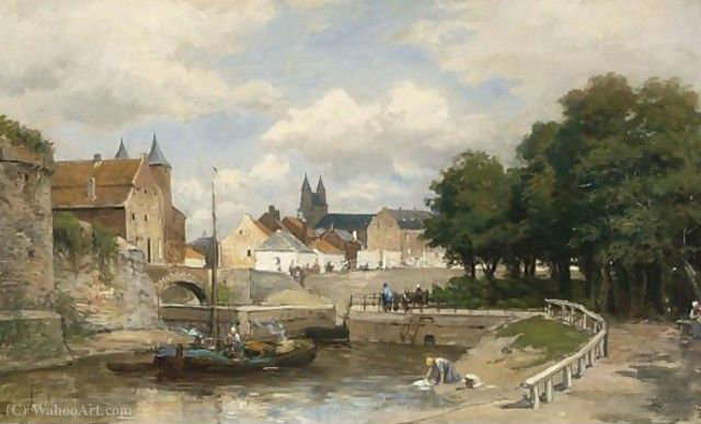 A View Of Maastricht — Philippe Lodowyck Jacob Sadee