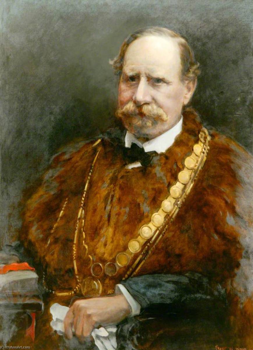 Alderman Theodore Bolus (d.1929), Jp, Mayor Of Berwick Upon Tweed (1919, 1920 1928) — Frank Watson Wood