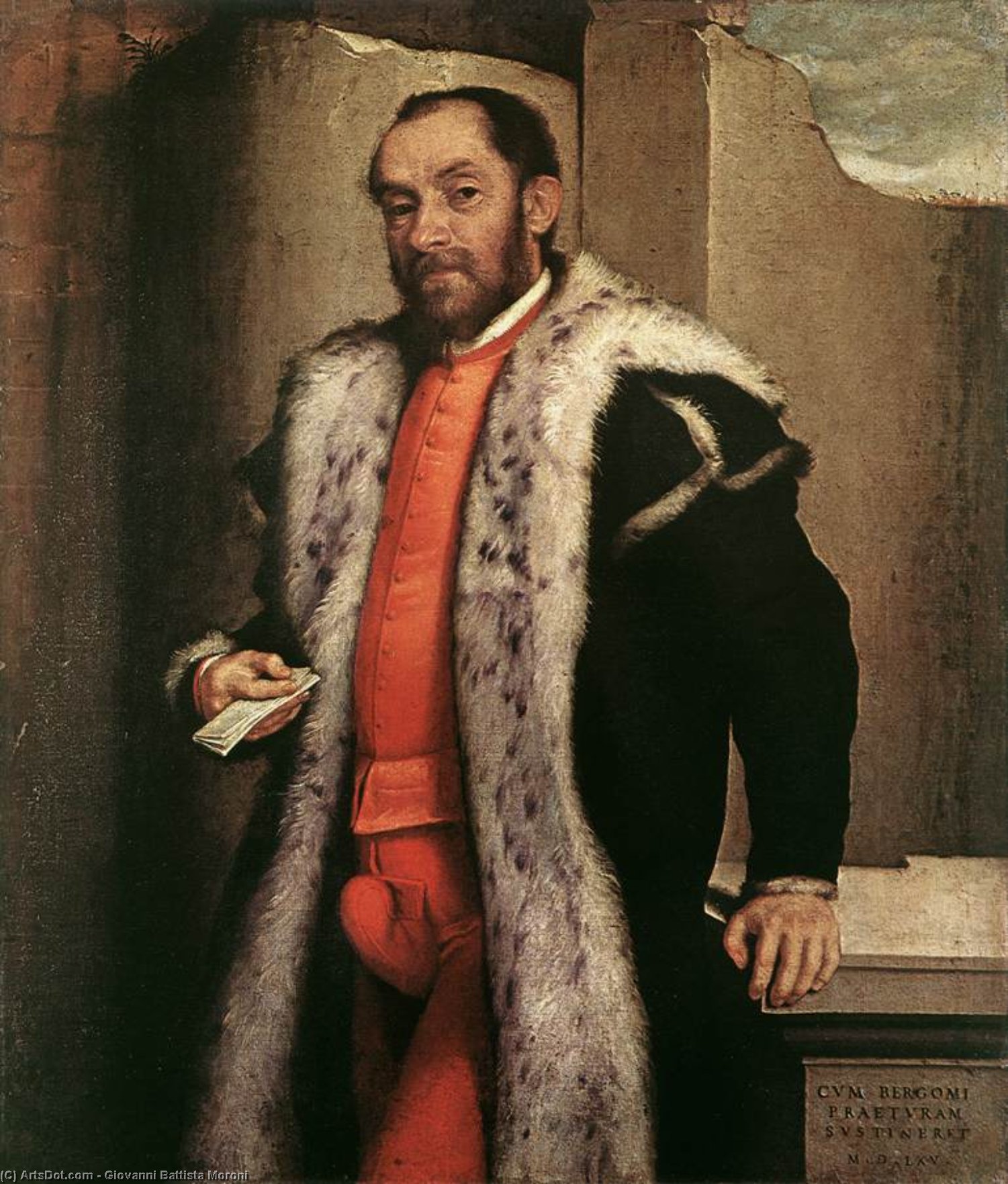 Portrait Of Antonio Navagero — Moroni, Giovanni Battista