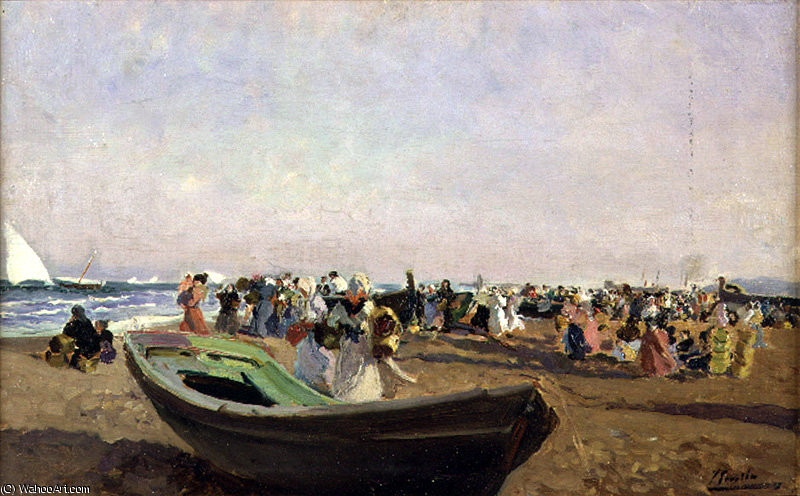 Playa De Valencia. Pescadoras — Joaquín Sorolla Y Bastida