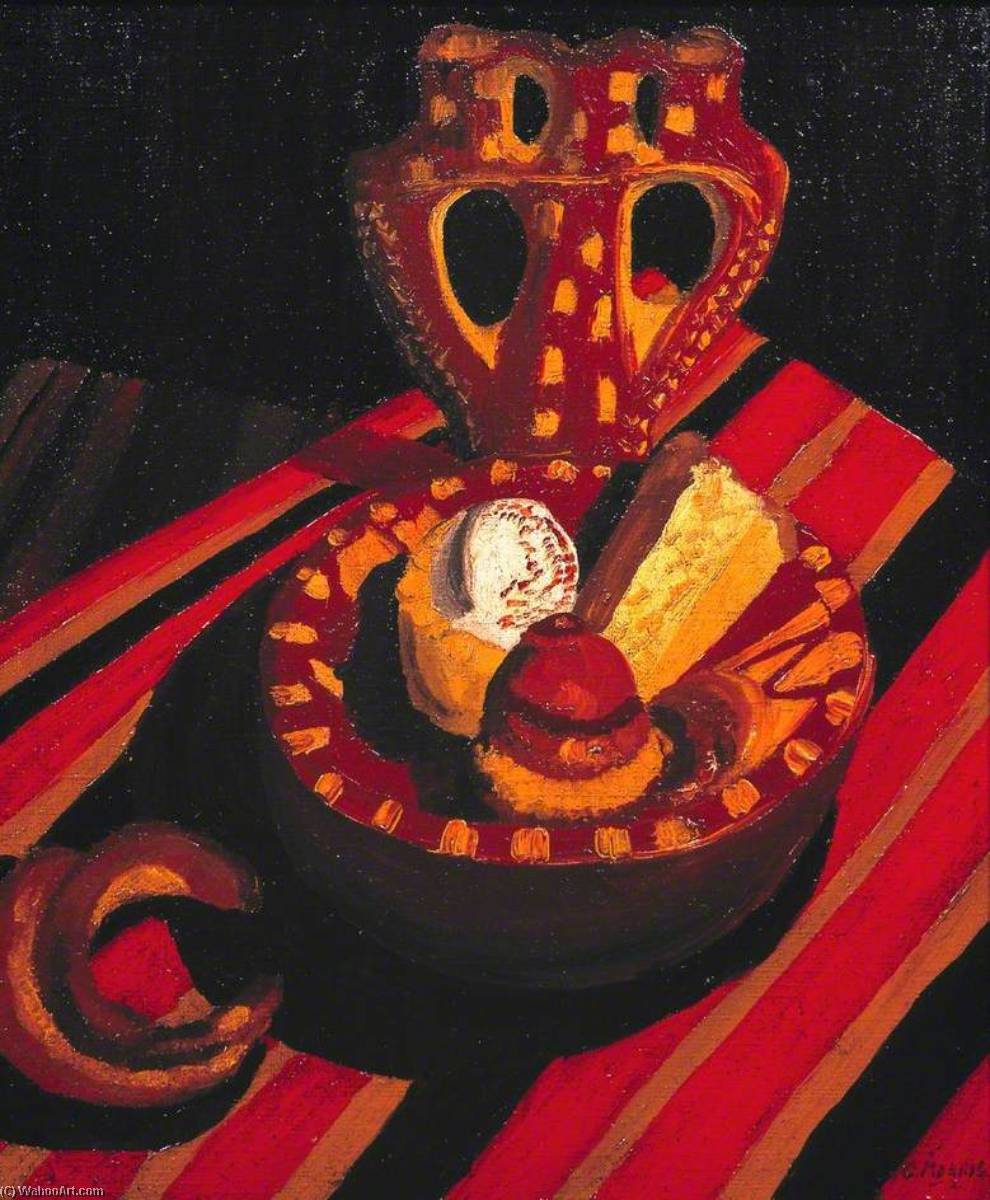 Patisseries And A Croissant — Cedric Lockwood Morris