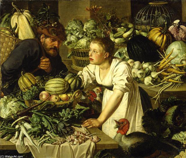 Still Life With Two Figures — Pieter Cornelisz Van Rijck