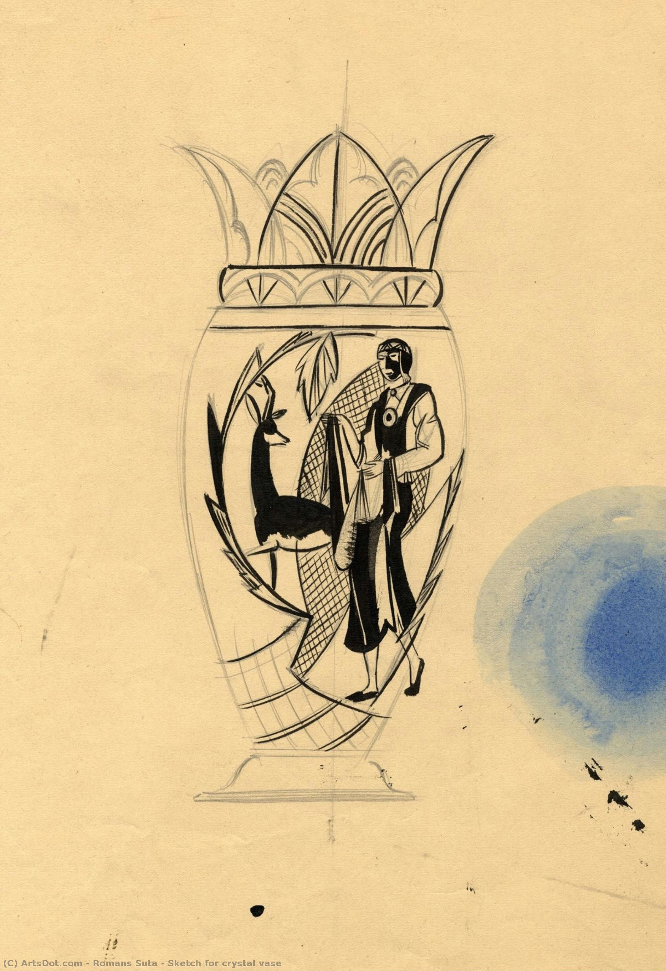 Sketch For Crystal Vase — Romans Suta