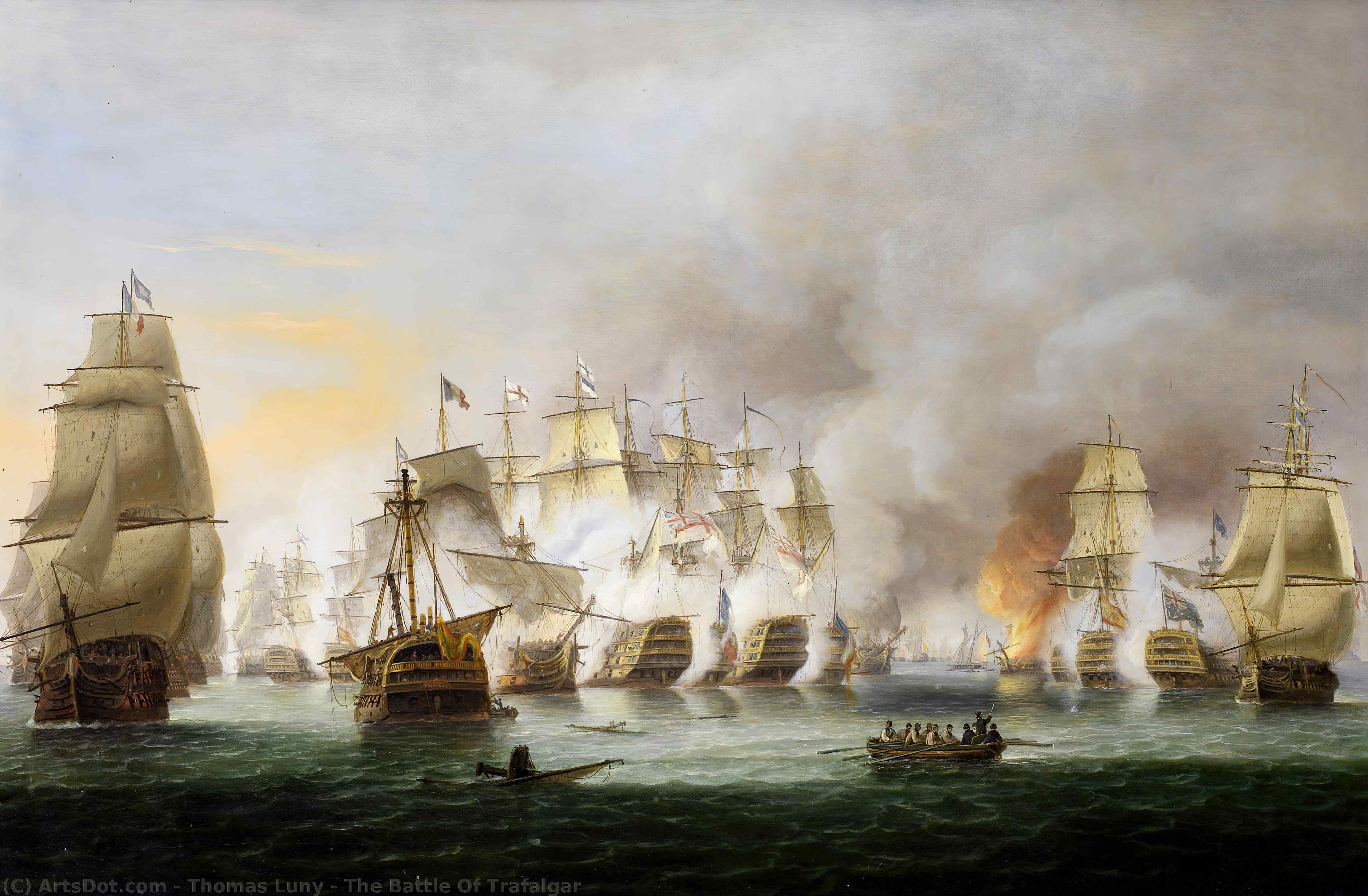 The Battle Of Trafalgar — Thomas Luny