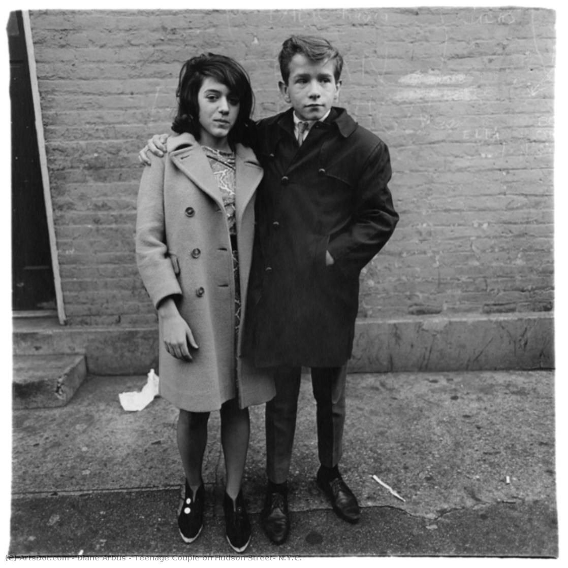 Teenage Couple On Hudson Street, N.y.c. — Diane Nemerov